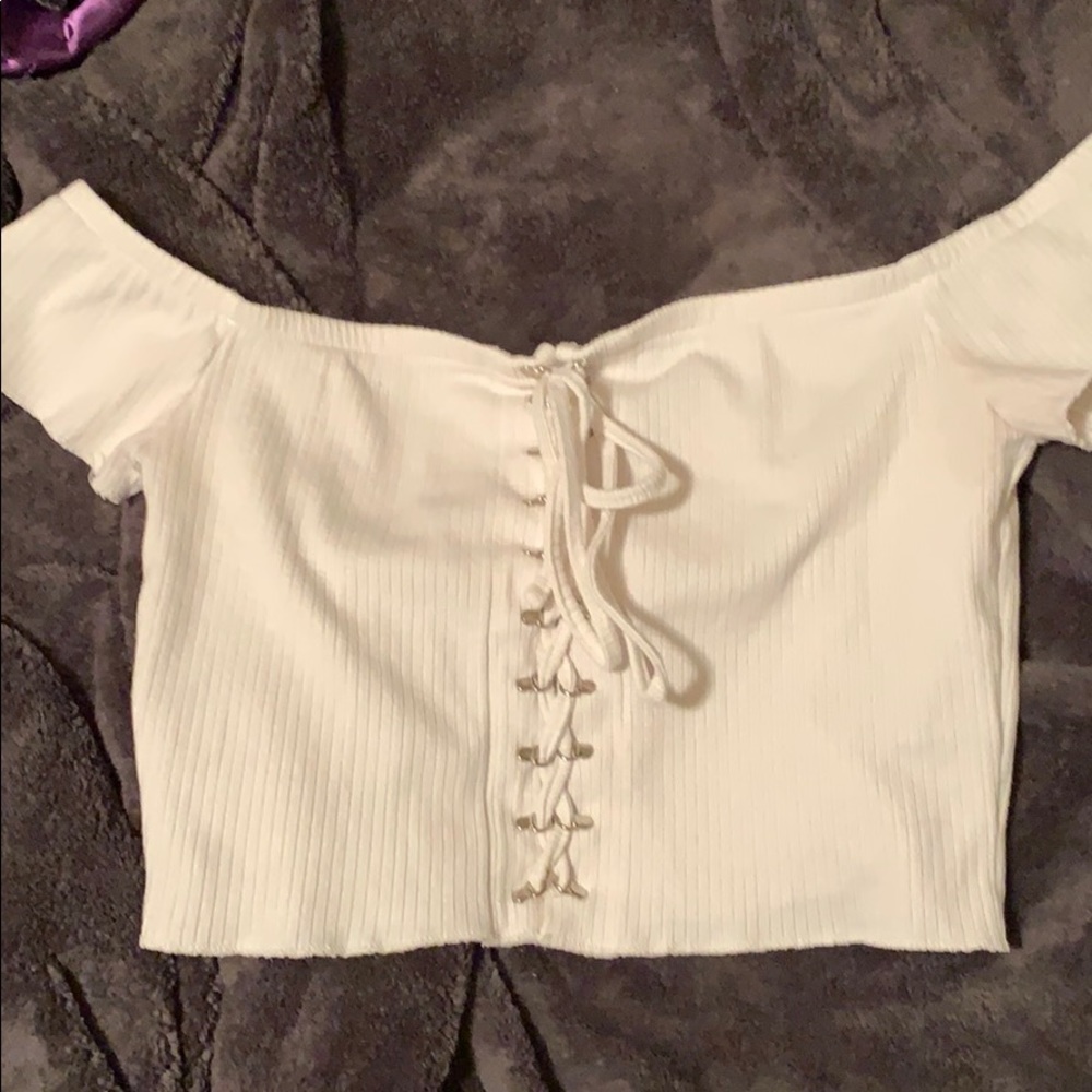 Off-Shoulder Crop Top